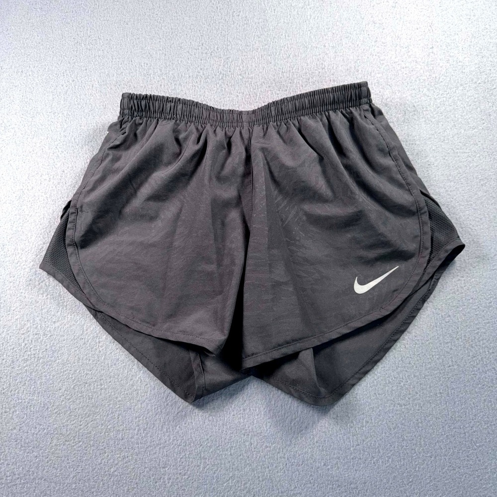Nike Dri-FIT Running Shorts Womens XS Black 24x3.5 Zip Pocket Athletic